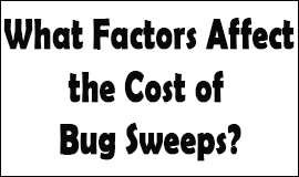 Bug Sweeping Cost Factors in Long Eaton
